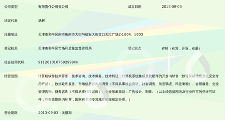 友众信业金融信息服务（上海）有限公司天津和平区分公司信息技术咨询服务解析